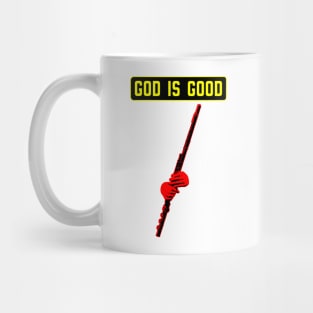 Christian flute player with red and yellow color Mug